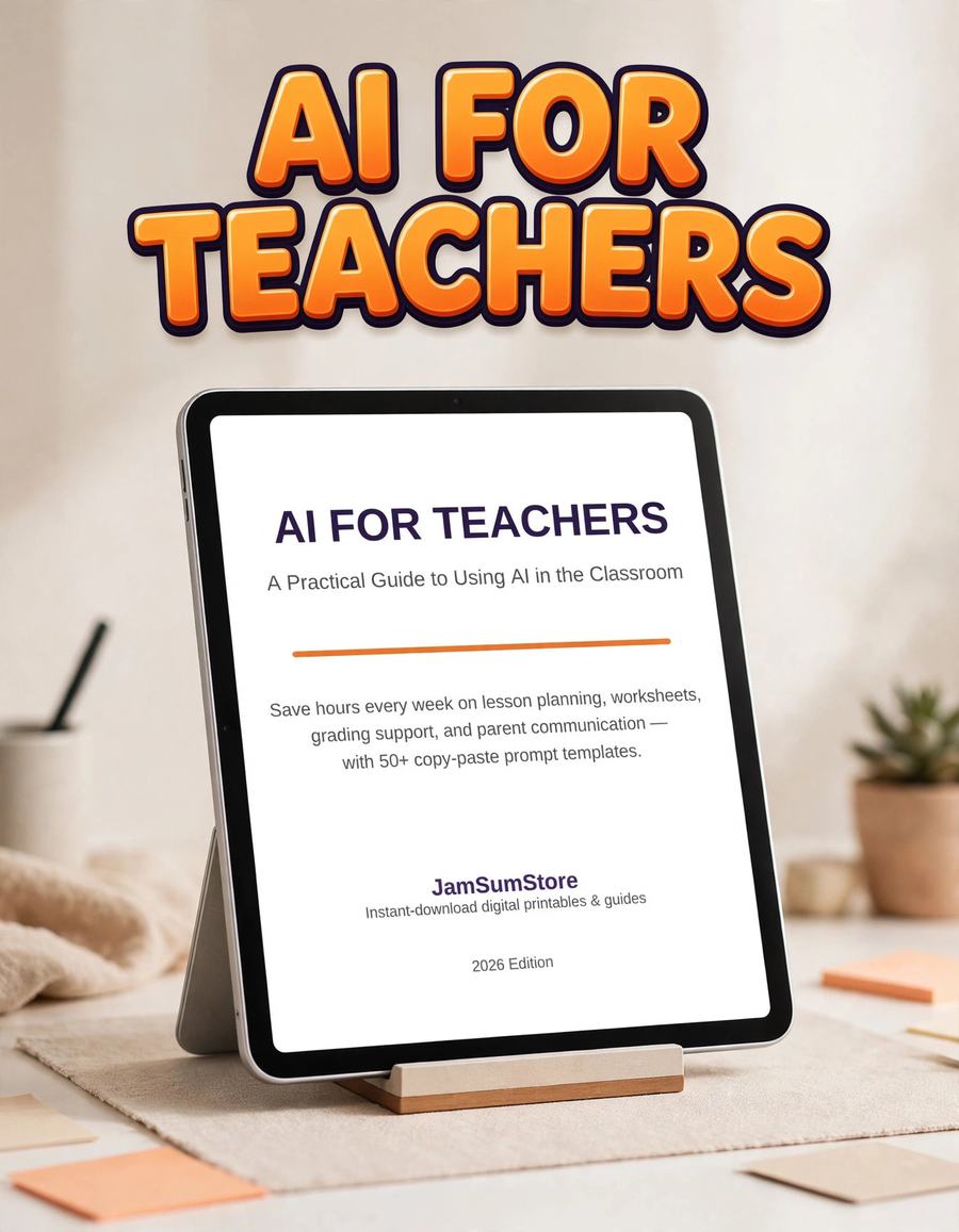 AI for Teachers — A Practical Guide (eBook) — digital download by JamSumStore