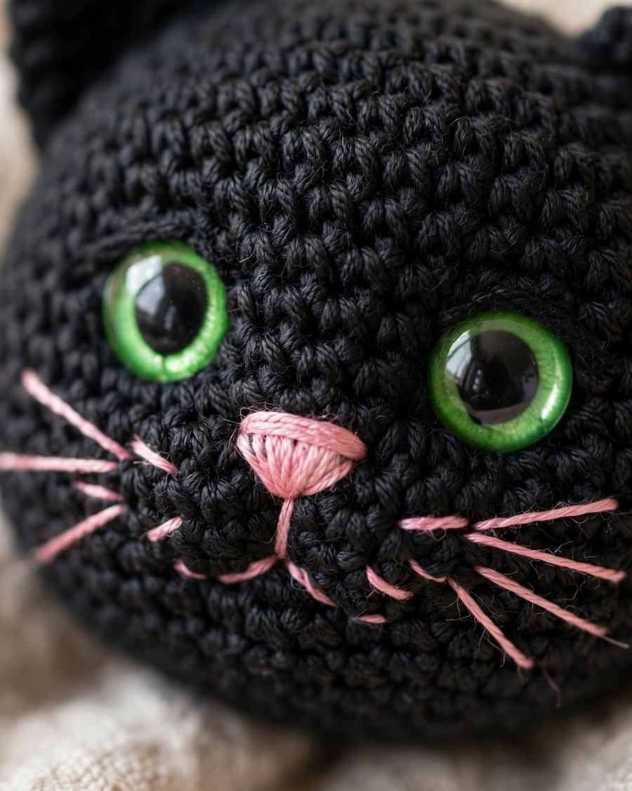 Spooky Black Cat Amigurumi Crochet Pattern — view 3