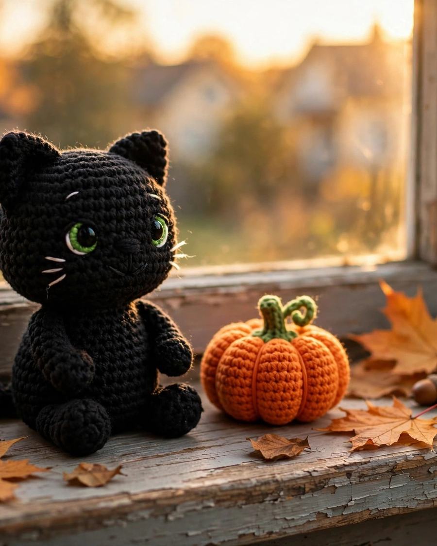 Spooky Black Cat Amigurumi Crochet Pattern — view 4
