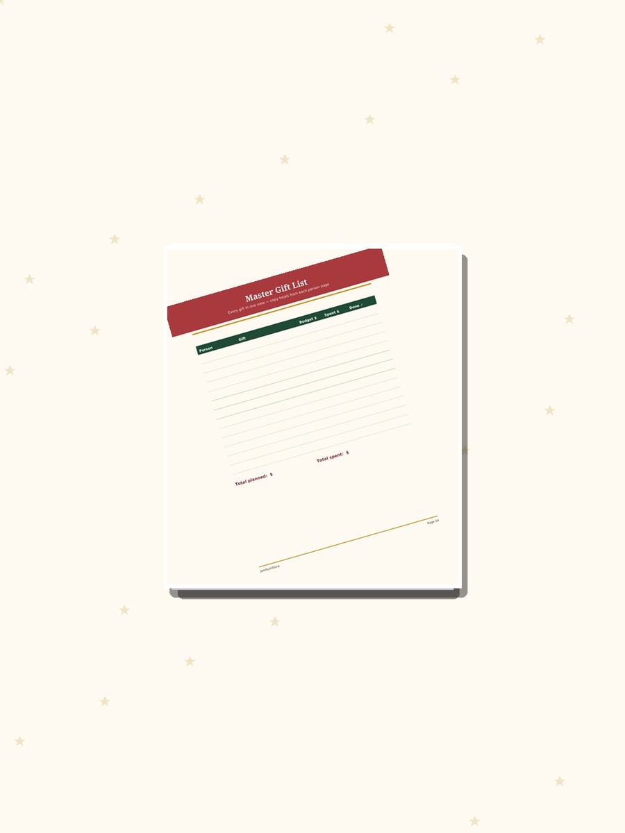 Christmas Gift & Holiday Planner — view 2