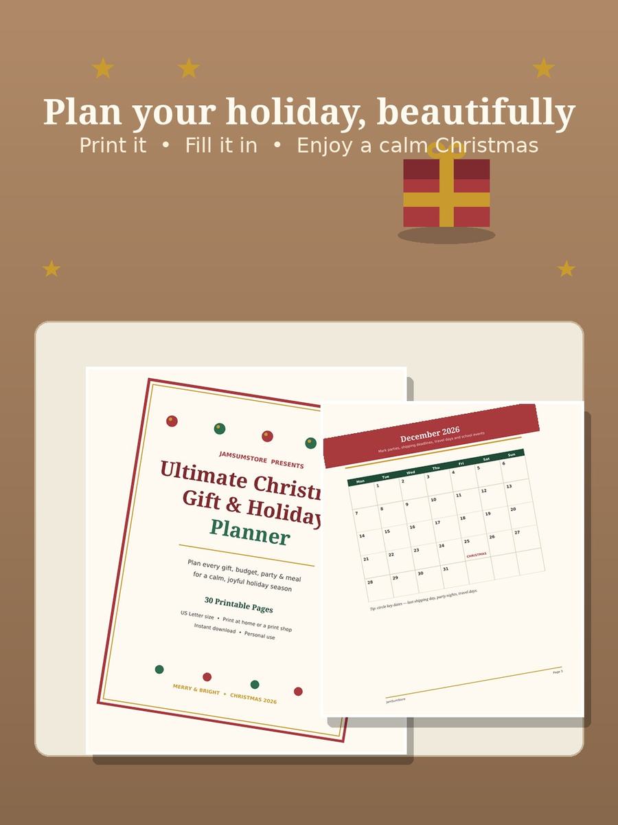 Christmas Gift & Holiday Planner — view 4