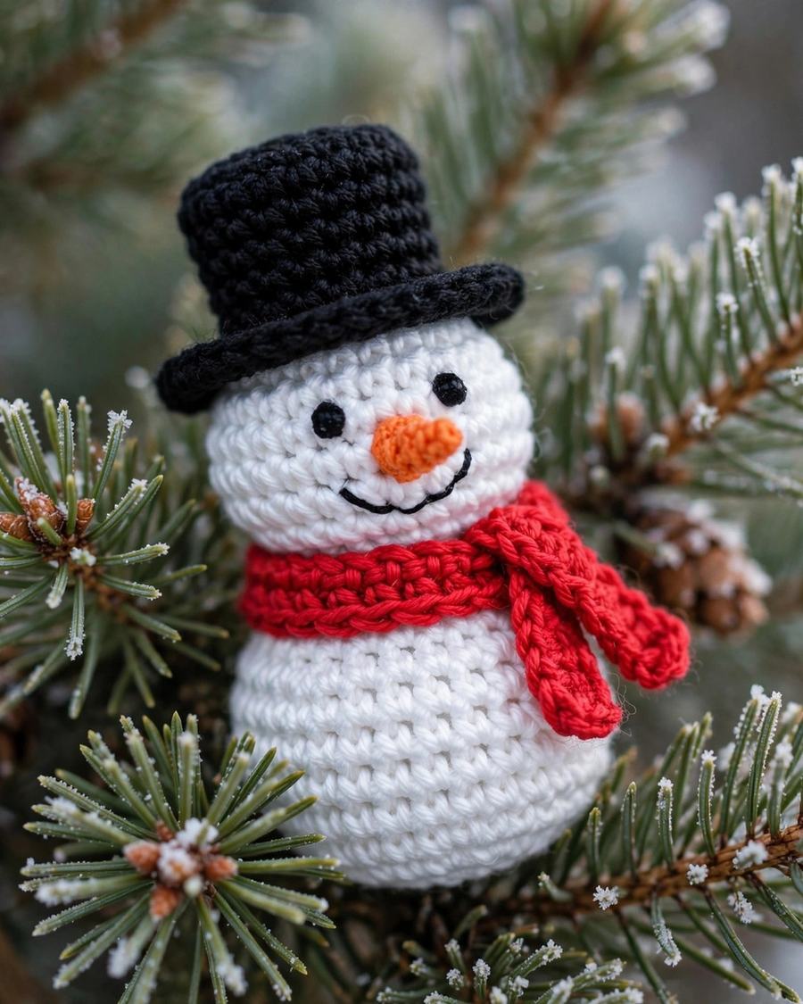 Mini Christmas Ornament Trio Crochet Pattern — view 3