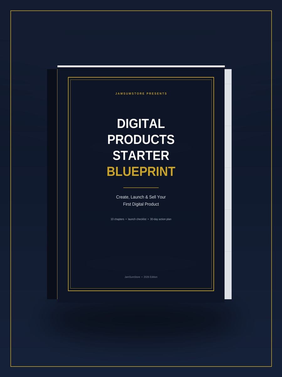 Digital Products Starter Blueprint — view 2