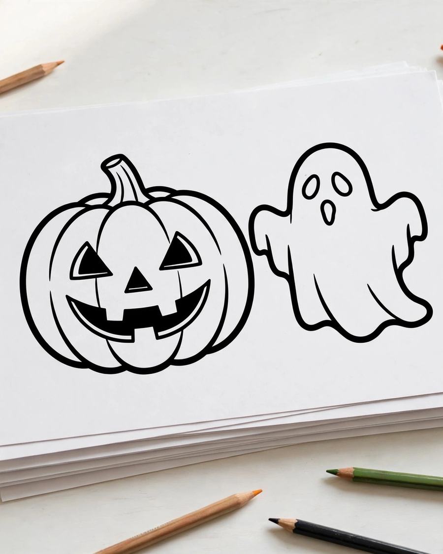 Halloween Coloring Pages — view 2