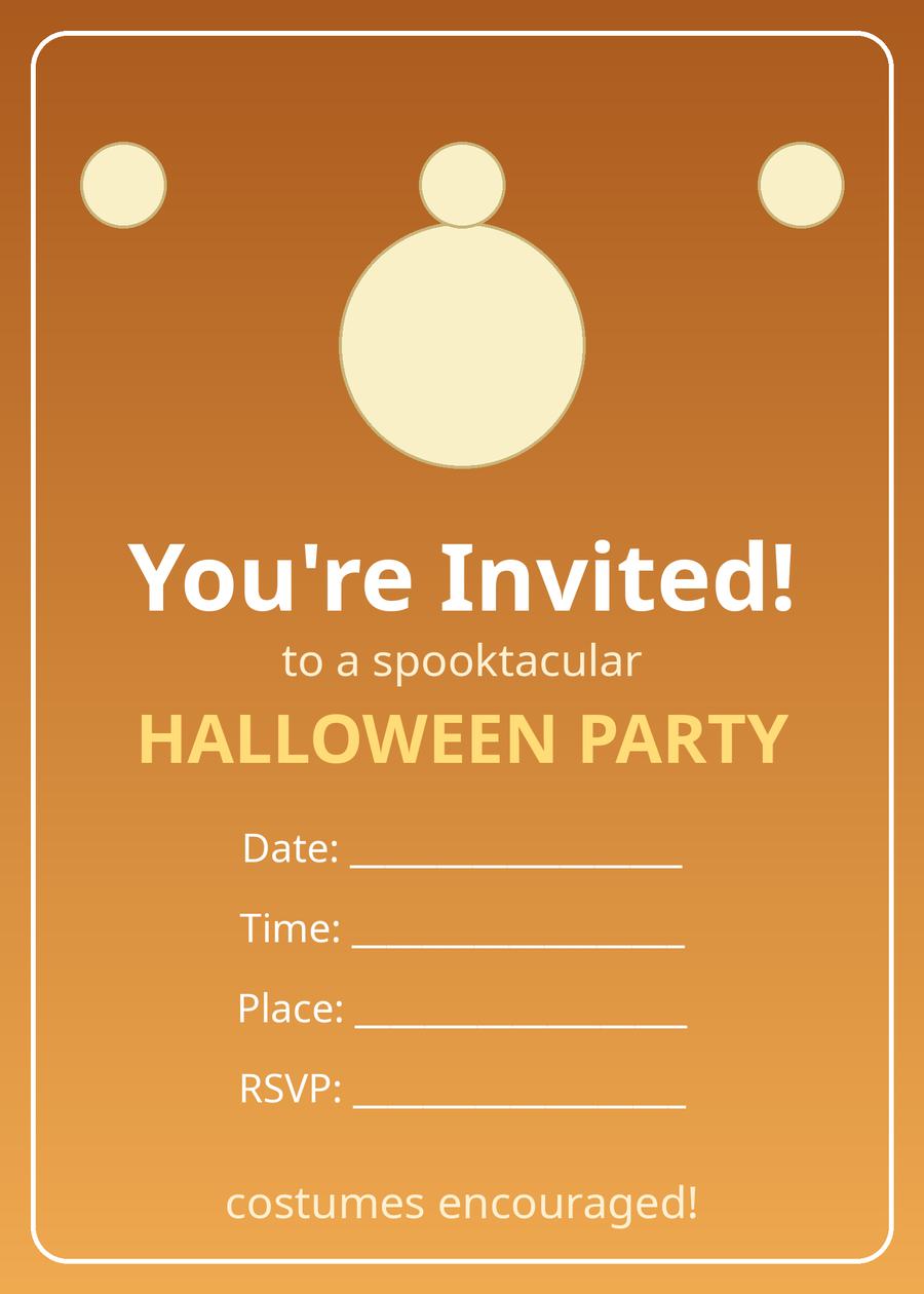 Halloween Party Invitation Pack — 12 Printable 5x7 Designs — view 4