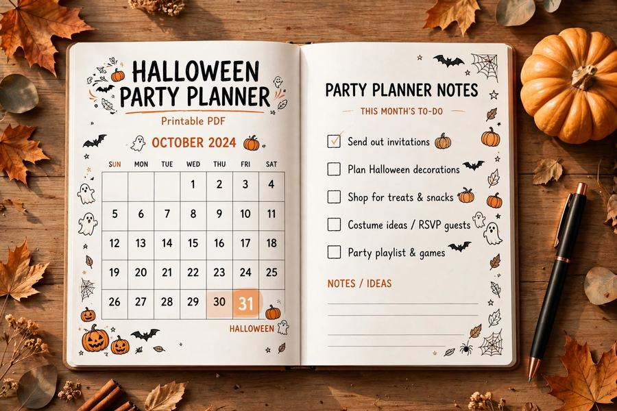 Halloween Party Planner — digital download by JamSumStore