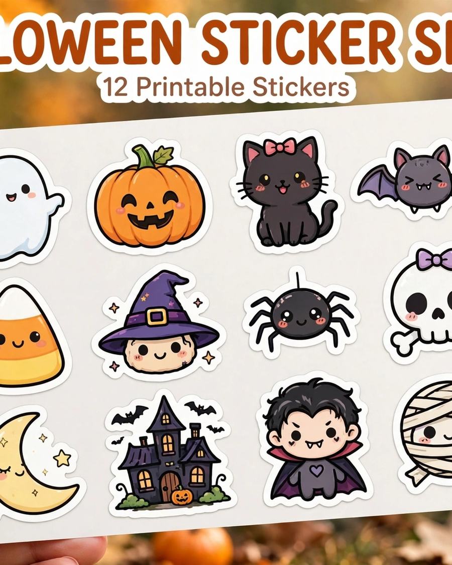 Halloween Sticker Sheet — view 2