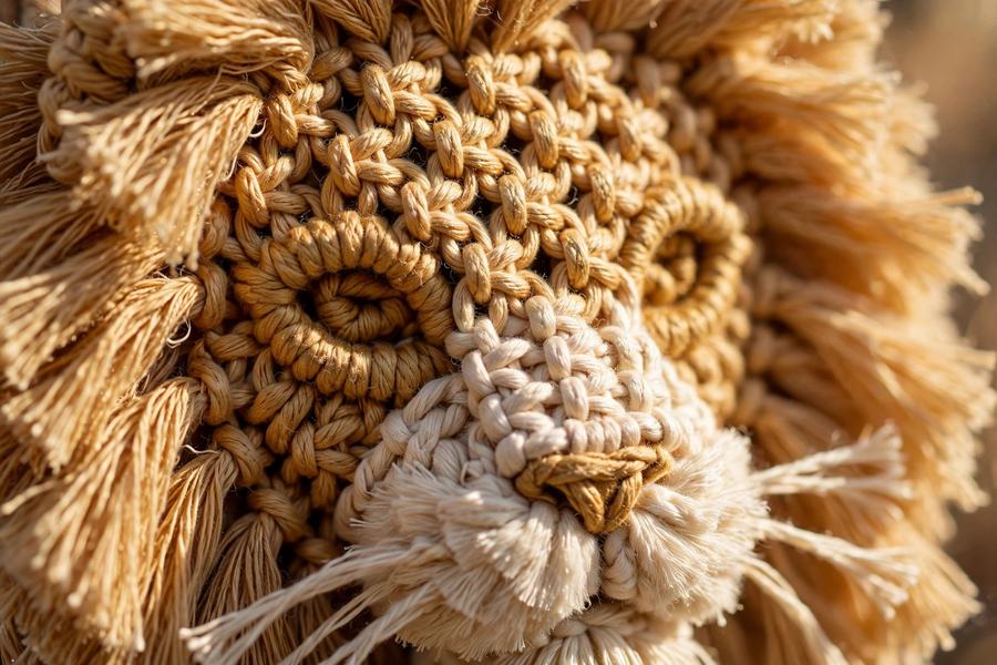 Macramé Lion Wall Hanging Pattern — Nursery Decor Tutorial — view 3