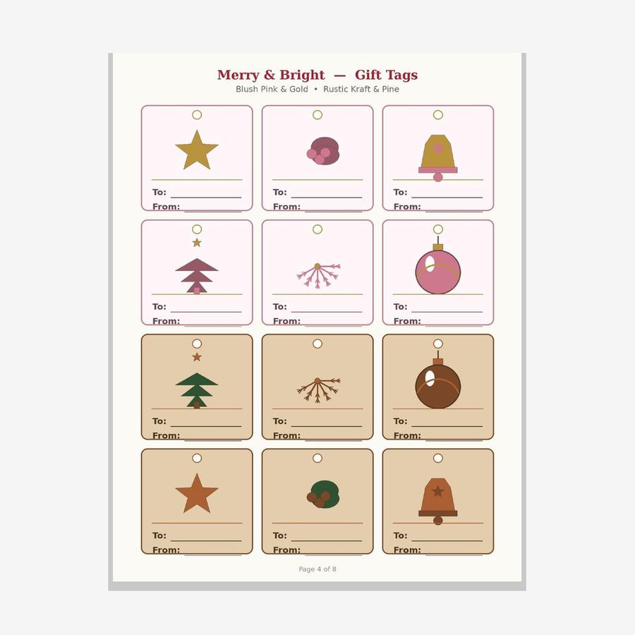 Merry & Bright Gift Tag Collection — view 3