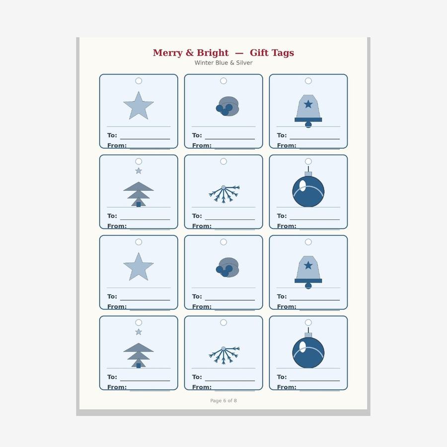 Merry & Bright Gift Tag Collection — view 4
