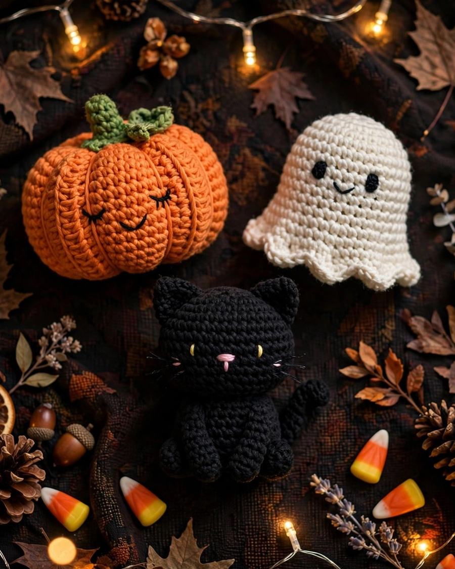 Mini Halloween Amigurumi Trio Crochet Pattern — view 4