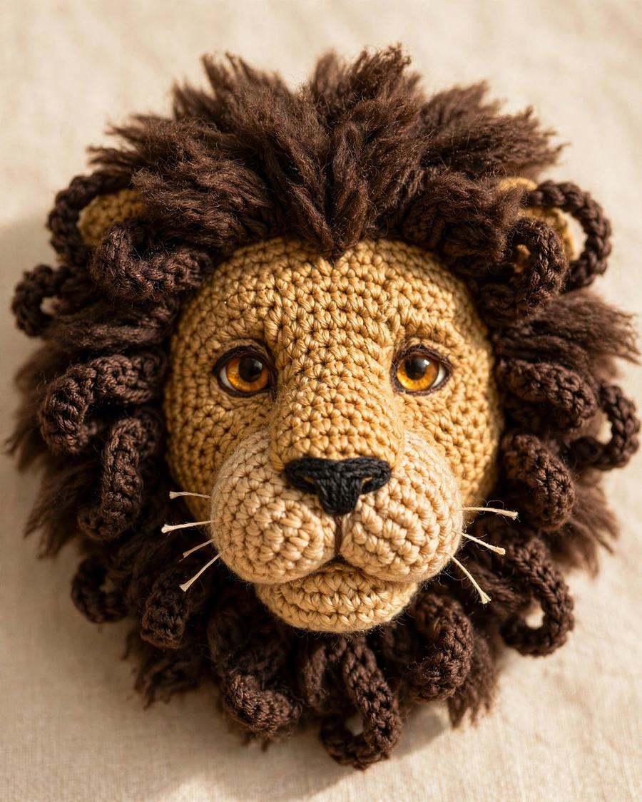 Realistic Lion Crochet Pattern — view 3