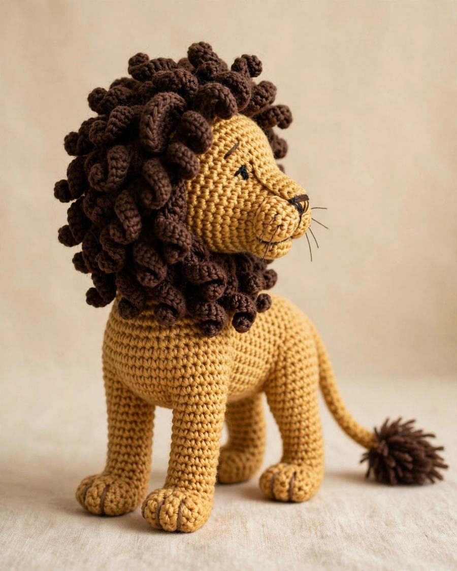 Realistic Lion Crochet Pattern — view 4
