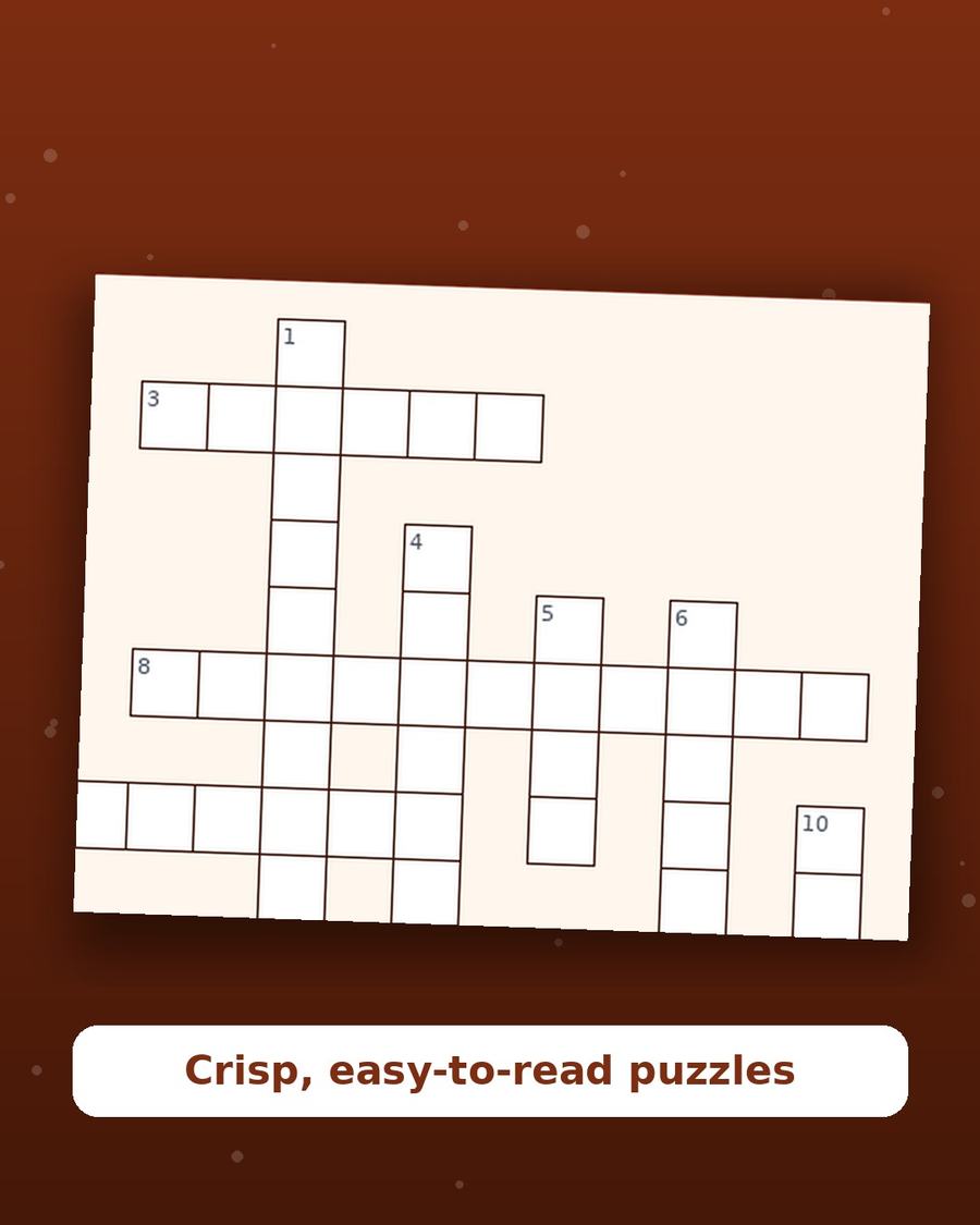 Thanksgiving Crossword Puzzle Pack — 15 Printable Puzzles — view 3