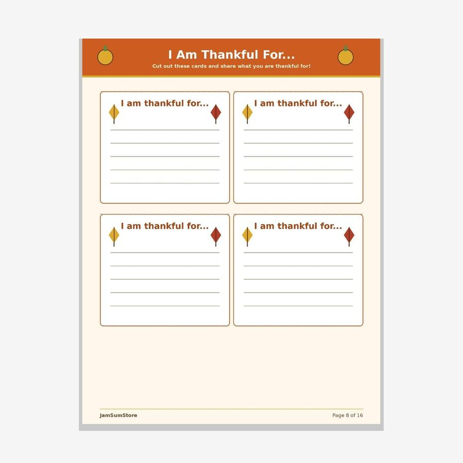 Thanksgiving Kids Activity Pack — view 3