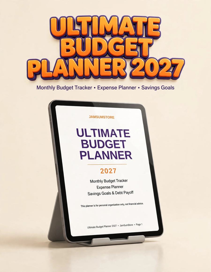 Ultimate Budget Planner 2027 — digital download by JamSumStore