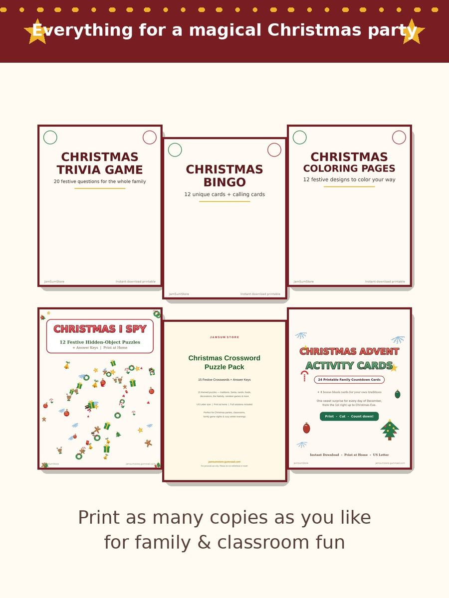 Ultimate Christmas Games & Activities MEGA Bundle — view 2