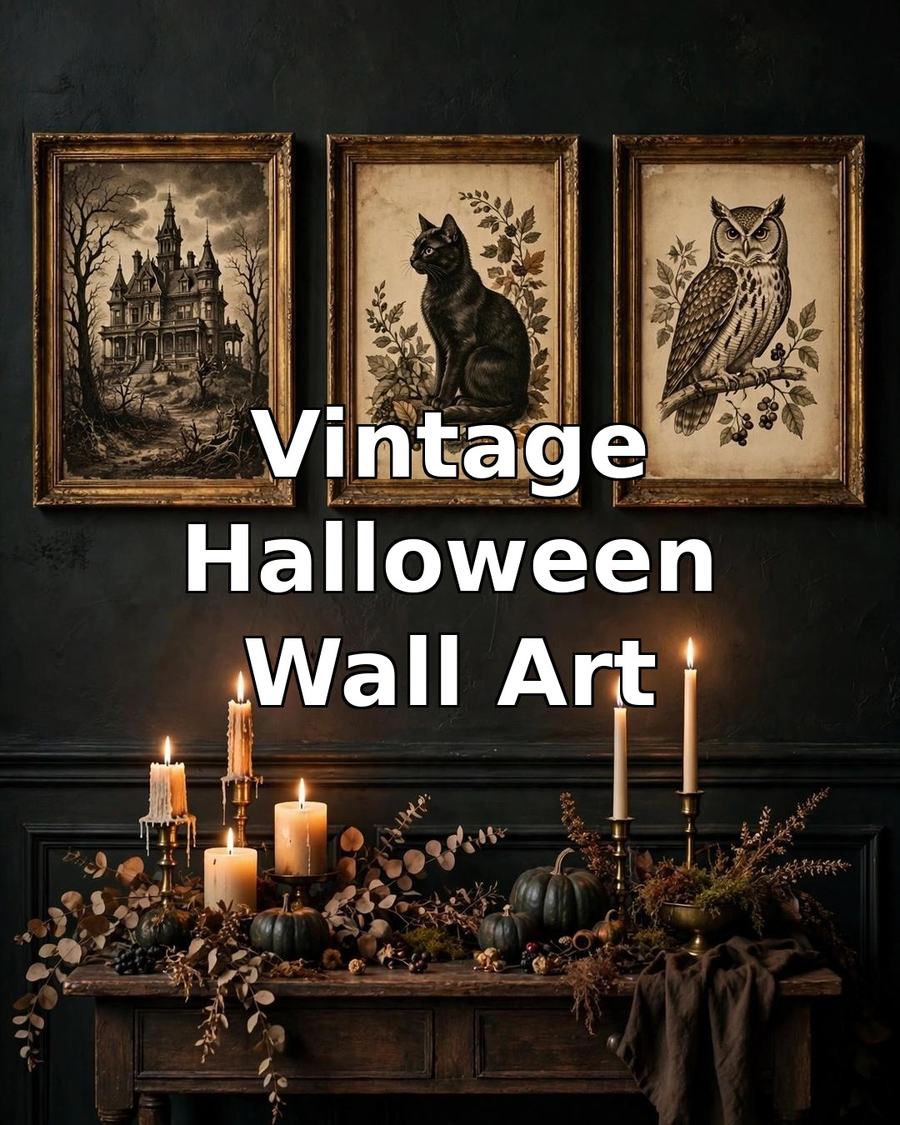 Vintage Halloween Wall Art — view 2
