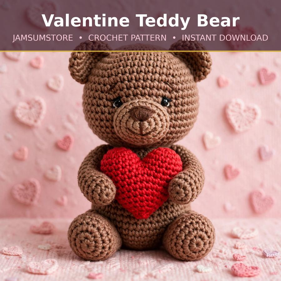 Wedding Bear Couple Crochet Pattern — digital download by JamSumStore