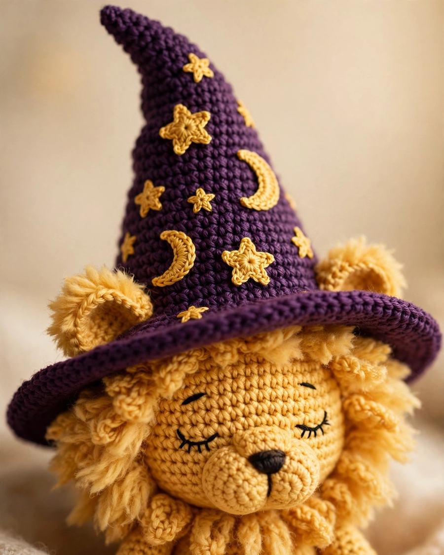 Wizard Lion Amigurumi Crochet Pattern — view 4
